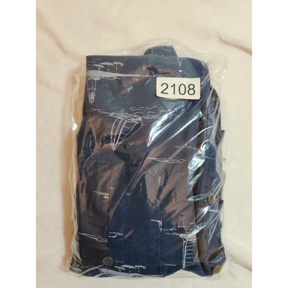 Croft & Barrow Quick Dry Shirt Mens 2XL XXL Blue Short Sleeve Gorpcore Ships - Picture 12 of 12